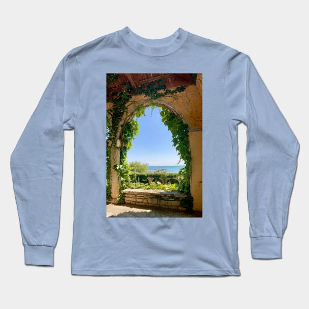 Ruins by the sea Long Sleeve T-Shirt by ellaine13